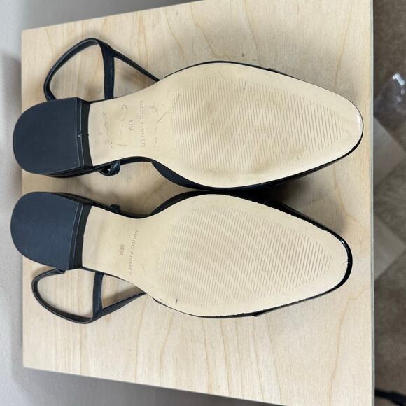 Marc Fisher Women’s Shoes DELA CLOSED TOE SLINGBACK DRESS FLAT 10 Quiet Luxury - Picture 4 of 8